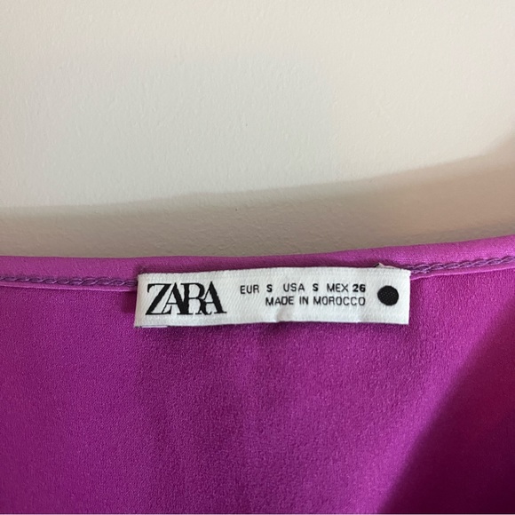 Zara purple satin crop tank - Picture 3 of 3